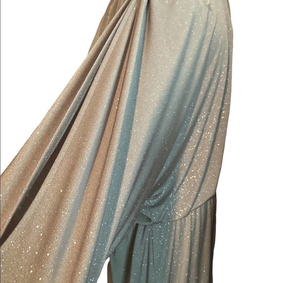 MSK v neck sparkle cold shoulder night out dress - Picture 4 of 5